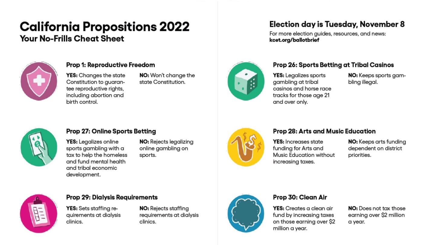 California Propositions 2022 Your No-Frills Cheat Sheet