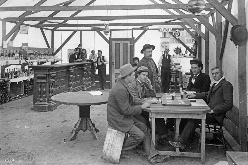 The Yellow Aster Saloon, Randsburg, CA, photographed by Charles C. Pierce, ca. 1900. | Courtesy of USC Libraries and California Historical Society.