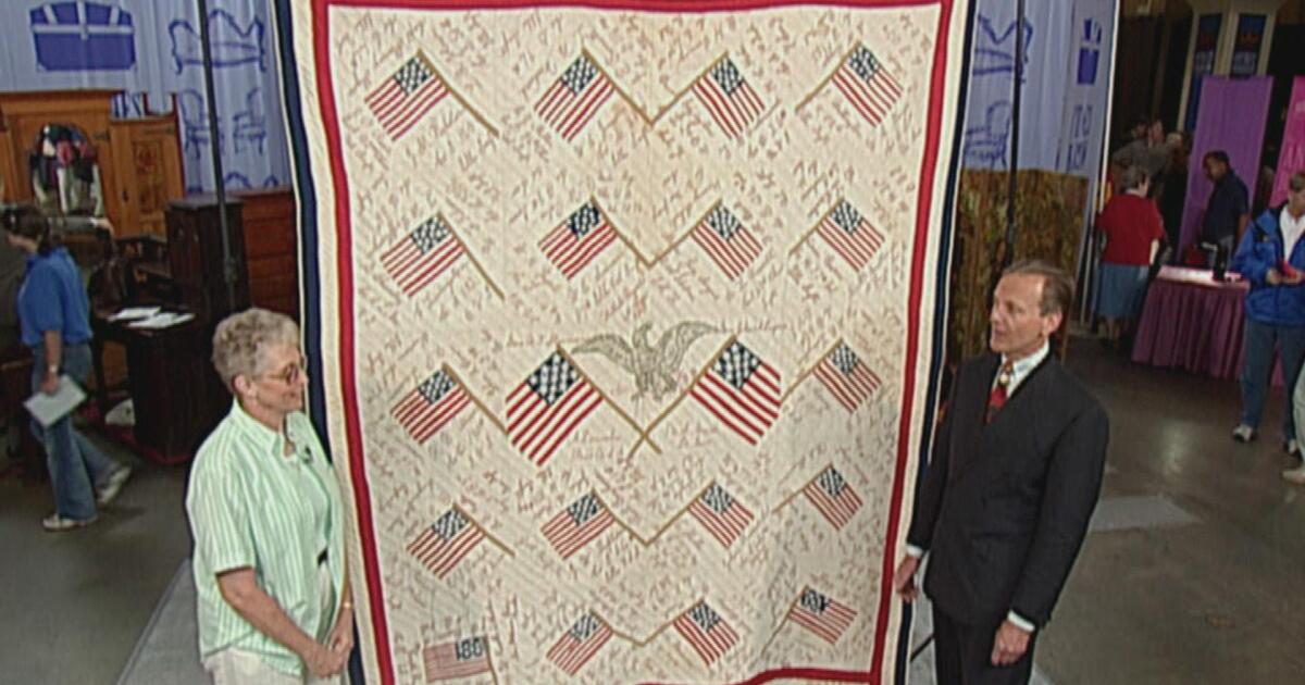 Watch Appraisal 1896 Civil War Memorial Quilt Antiques Roadshow KCET