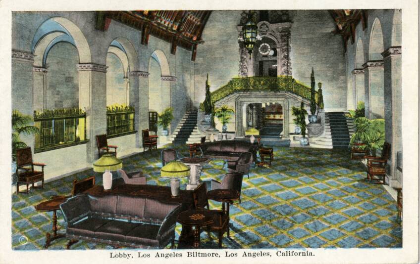 Lobby, Los Angeles Biltmore, Los Angeles, California