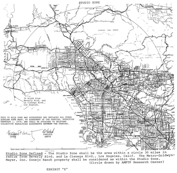 Labor and the Origins of Hollywood’s ThirtyMile Zone, or TMZ Lost LA