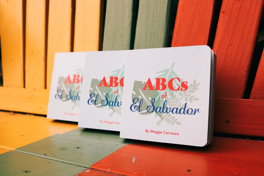 Copies of "ABCs of El Salvador" by Maggie Carranza